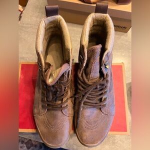 VANS Sk8-Hi MTE Leather Brown Gum Sole Men’s Shoes